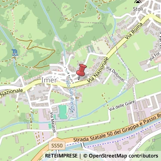 Mappa Piazzale dei Piazza, 3, 38050 Imer, Trento (Trentino-Alto Adige)