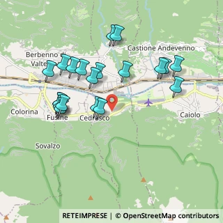Mappa Via Provinciale, 23010 Cedrasco SO, Italia (1.921)