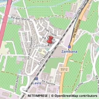 Mappa Via Giovanni Contavalle, 5, 38010 Zambana, Trento (Trentino-Alto Adige)
