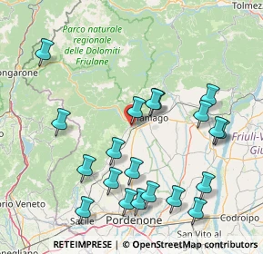 Mappa Via Nazario Sauro, 33086 Montereale Valcellina PN, Italia (17.3015)