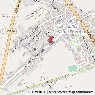 Mappa Via Vittorio Emanuele, 77, 09010 San Giovanni Suergiu, Carbonia-Iglesias (Sardegna)