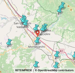 Mappa Via dell'Olmo, 52028 Terranuova Bracciolini AR, Italia (4.89143)