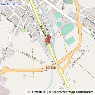 Mappa Via Umbra, 52, 06016 San Giustino, Perugia (Umbria)