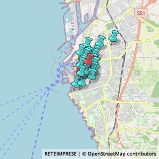 Mappa Via Carlo Bini, 57024 Livorno LI, Italia (0.9045)