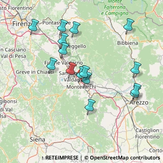 Mappa Via Ponte Mocarini, 52028 Terranuova Bracciolini AR, Italia (15.91933)