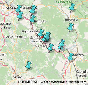 Mappa Via Ponte Mocarini, 52028 Terranuova Bracciolini AR, Italia (14.88412)