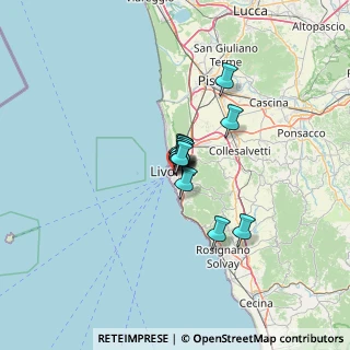 Mappa Via Leonardo Cambini, 57126 Livorno LI, Italia (6.405)