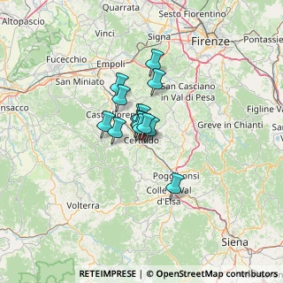 Mappa Via Guglielmo Nencini, 50052 Certaldo FI, Italia (6.805)