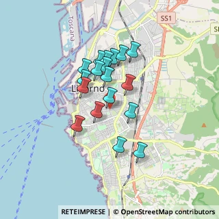 Mappa Via Calzabigi, 57125 Livorno LI, Italia (1.40111)