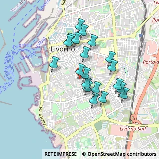 Mappa Via Leonardo Cambini, 57125 Livorno LI, Italia (0.804)