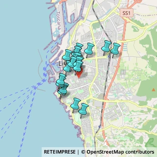 Mappa Via Leonardo Cambini, 57125 Livorno LI, Italia (1.165)