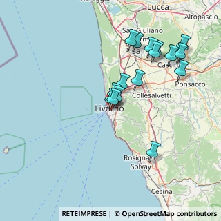 Mappa Via Leonardo Cambini, 57125 Livorno LI, Italia (15.13375)