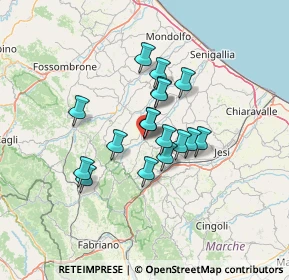 Mappa Via a. Merloni, 60030 Serra De' Conti AN, Italia (9.87176)