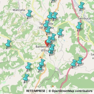 Mappa Via delle Fonti, 50021 Barberino Val D'elsa FI, Italia (2.4245)