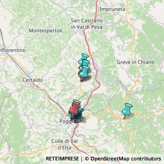 Mappa Via delle Fonti, 50021 Barberino Val D'elsa FI, Italia (6.14929)