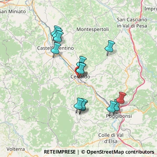 Mappa Via Spartaco Lavagnini, 50052 Certaldo FI, Italia (7.42)