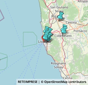 Mappa Piazza Luigi Orlando, 57126 Livorno LI, Italia (7.29333)