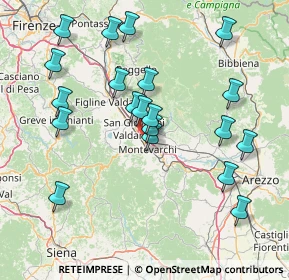 Mappa Località Capannacce, 52025 Montevarchi AR, Italia (16.4135)