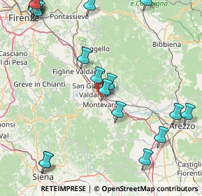 Mappa Località Capannacce, 52025 Montevarchi AR, Italia (24.012)
