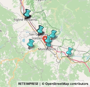 Mappa Località Capannacce, 52025 Montevarchi AR, Italia (6.50706)