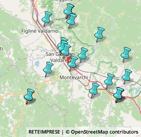Mappa Località Capannacce, 52025 Montevarchi AR, Italia (8.8795)