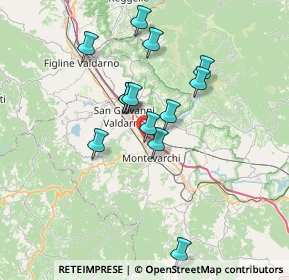 Mappa Località Capannacce, 52025 Montevarchi AR, Italia (6.41846)