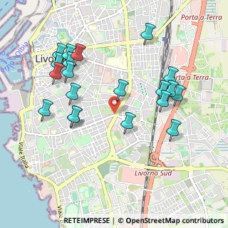 Mappa Via Maestri del Lavoro, 57125 Livorno LI, Italia (1.0785)