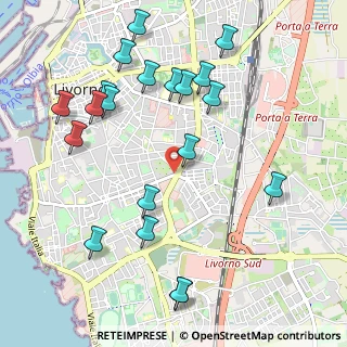 Mappa Via Maestri del Lavoro, 57125 Livorno LI, Italia (1.2155)