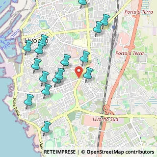 Mappa Via Maestri del Lavoro, 57125 Livorno LI, Italia (1.16)