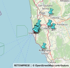 Mappa Via Maestri del Lavoro, 57125 Livorno LI, Italia (6.714)