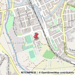 Mappa Via Don Minzoni,  123, 50052 Certaldo, Firenze (Toscana)