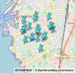 Mappa Via Carolina Internari, 57125 Livorno LI, Italia (0.648)