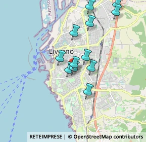 Mappa Via Carolina Internari, 57125 Livorno LI, Italia (1.63667)