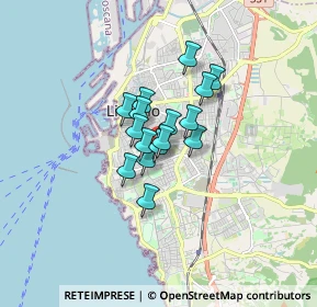 Mappa Via Carolina Internari, 57125 Livorno LI, Italia (0.97125)