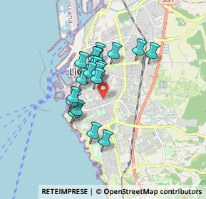 Mappa Via Carolina Internari, 57125 Livorno LI, Italia (1.3005)