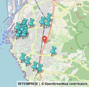 Mappa Via Luigi Boccherini, 57124 Livorno LI, Italia (2.199)