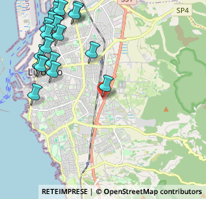 Mappa Via Luigi Boccherini, 57124 Livorno LI, Italia (2.781)