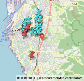 Mappa Via Luigi Boccherini, 57124 Livorno LI, Italia (1.652)