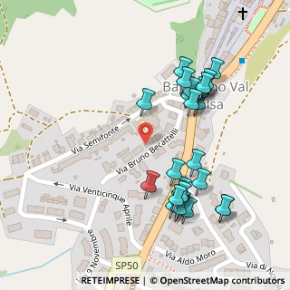 Mappa Via Bruno Becattelli, 50021 Barberino Val D'elsa FI, Italia (0.13077)