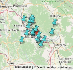 Mappa Frazione Tasso, 52028 Terranuova Bracciolini AR, Italia (9.6135)