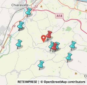 Mappa Via Borgo Ruffini, 60020 Agugliano AN, Italia (4.05455)