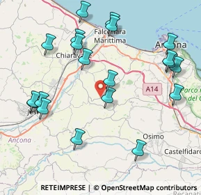 Mappa Via Borgo Ruffini, 60020 Agugliano AN, Italia (9.55)