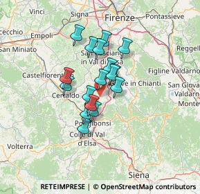 Mappa 50028 Barberino Tavarnelle FI, Italia (9.57)