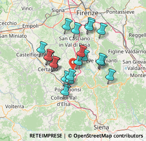 Mappa 50028 Barberino Tavarnelle FI, Italia (11.3575)