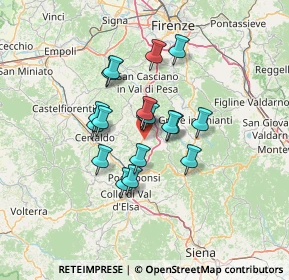 Mappa 50028 Barberino Tavarnelle FI, Italia (10.17111)