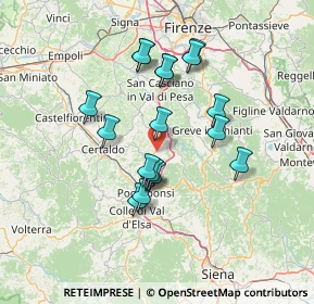 Mappa 50028 Barberino Tavarnelle FI, Italia (12.38889)
