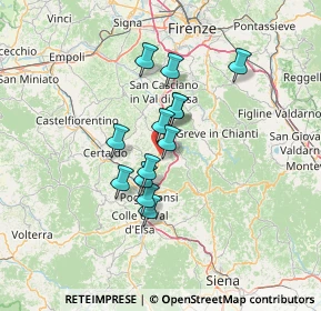 Mappa 50028 Barberino Tavarnelle FI, Italia (10.16538)