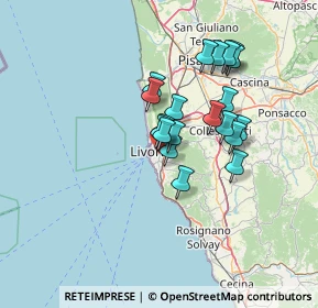 Mappa Via S. Gaetano, 57125 Livorno LI, Italia (11.102)