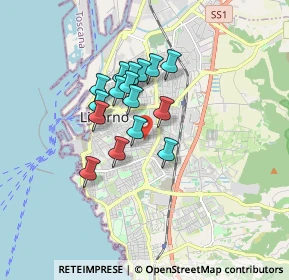 Mappa Via S. Gaetano, 57125 Livorno LI, Italia (1.28)