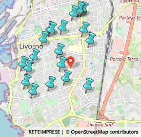 Mappa Via S. Gaetano, 57125 Livorno LI, Italia (1.067)